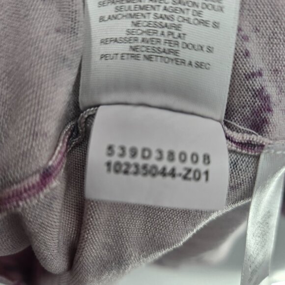 Jones New York Purple Floral Rayon/Nylon/Spandex Short Sleeved Shirt 3x - Picture 8 of 8